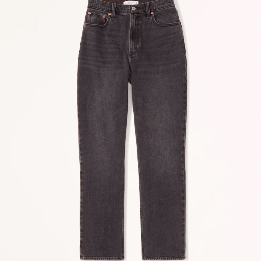 Curve Love Ultra High Rise 90s Straight Jean - Black Sz 25L